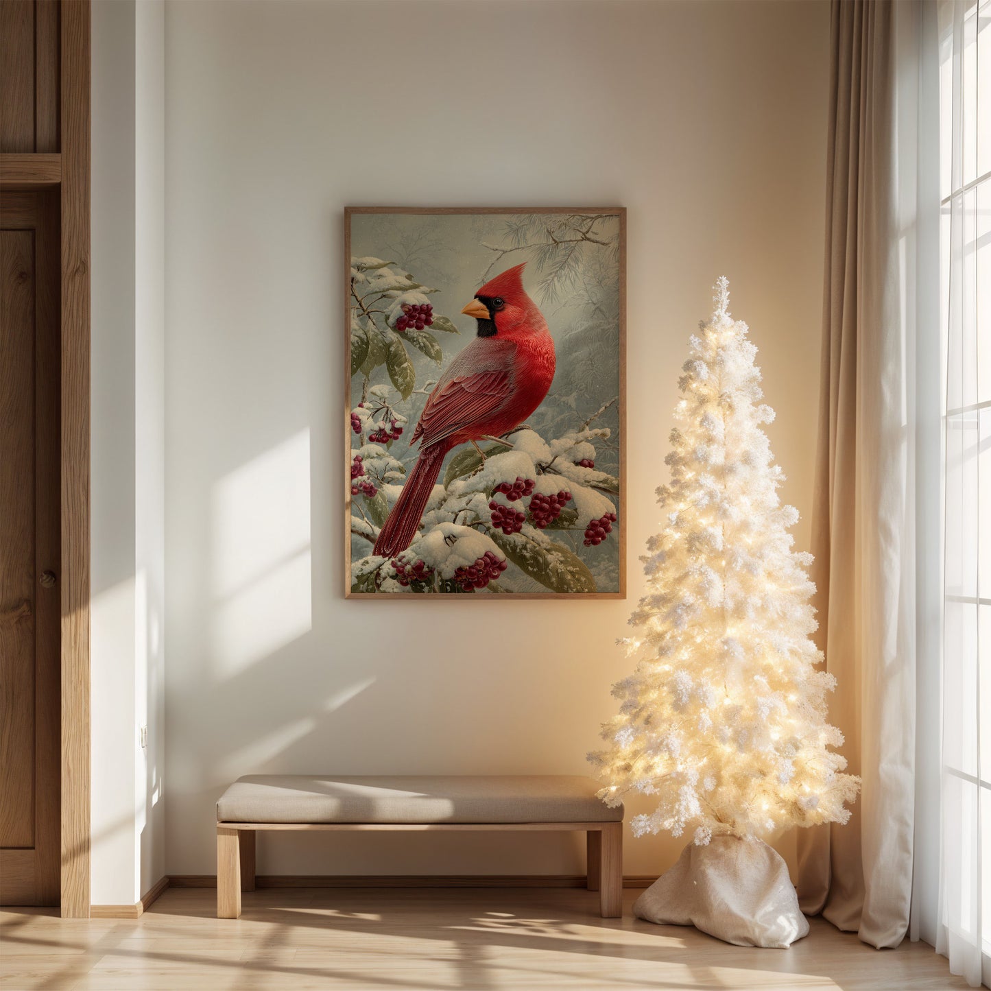 Winter Berries Feed Cardinal's Soul