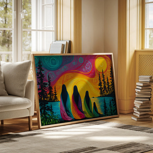 Sacred Waters Meet Northern Lights