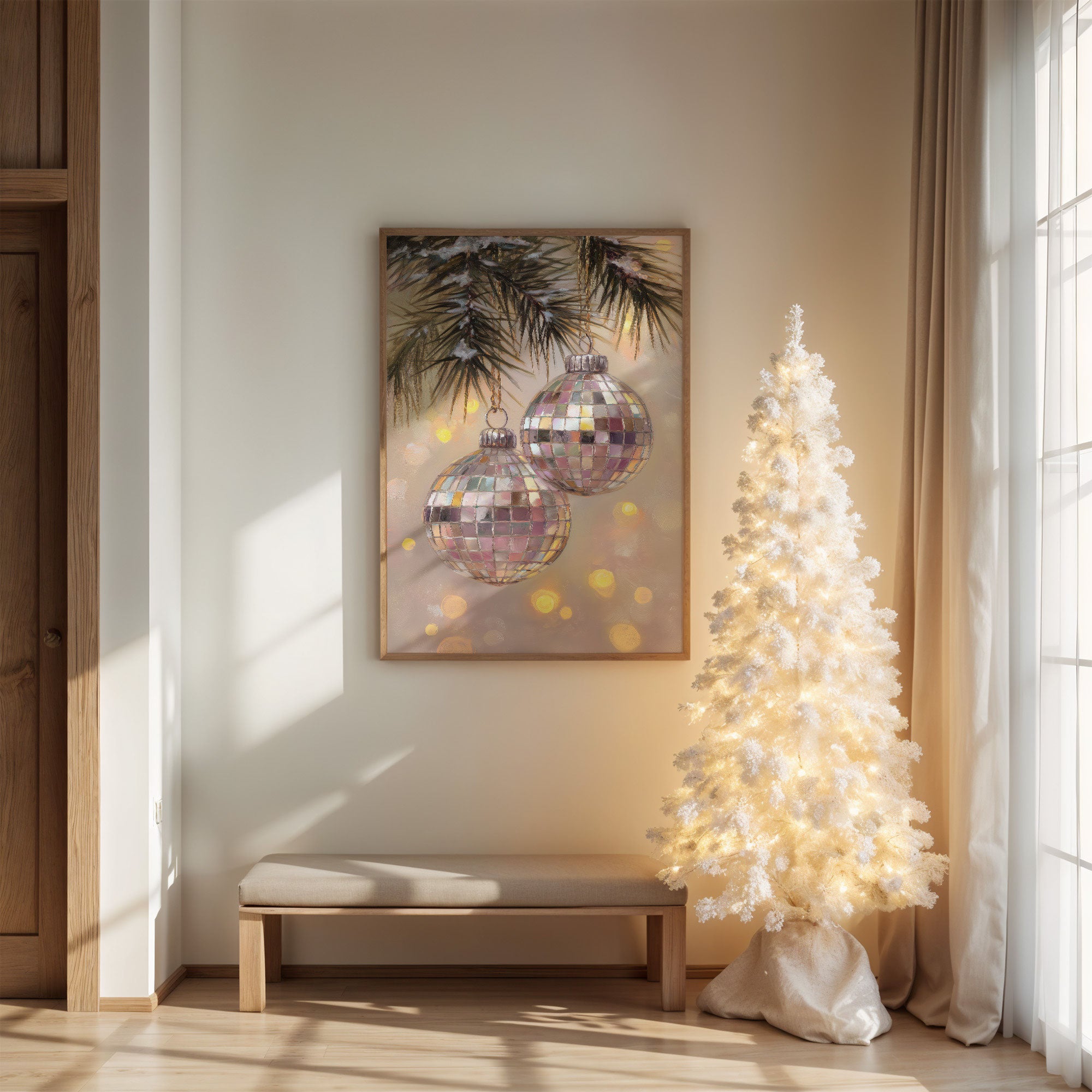 December Dances In Silver Spheres