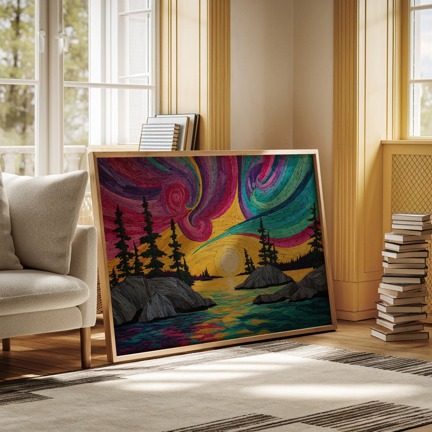 Northern Lights Paint Summer Waters