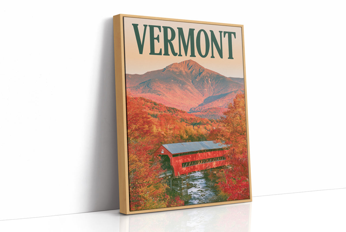 Vermont Covered Bridge Autumn