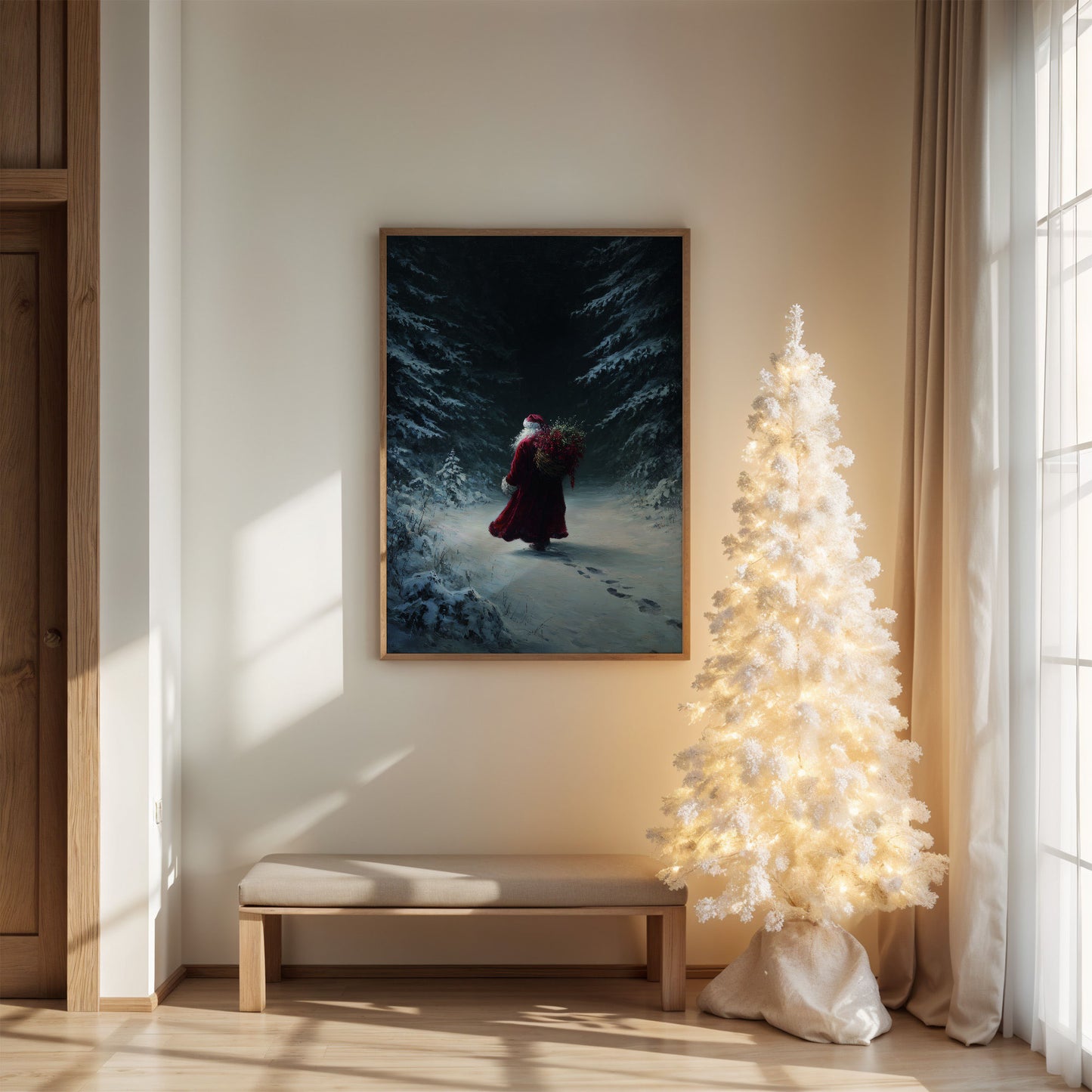 Santa Took the Quiet Path Through the Pines