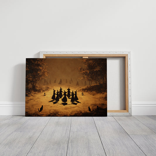 Autumn Coven Gathers By Moonlight