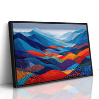 Mountain Dreams In Patchwork Blue