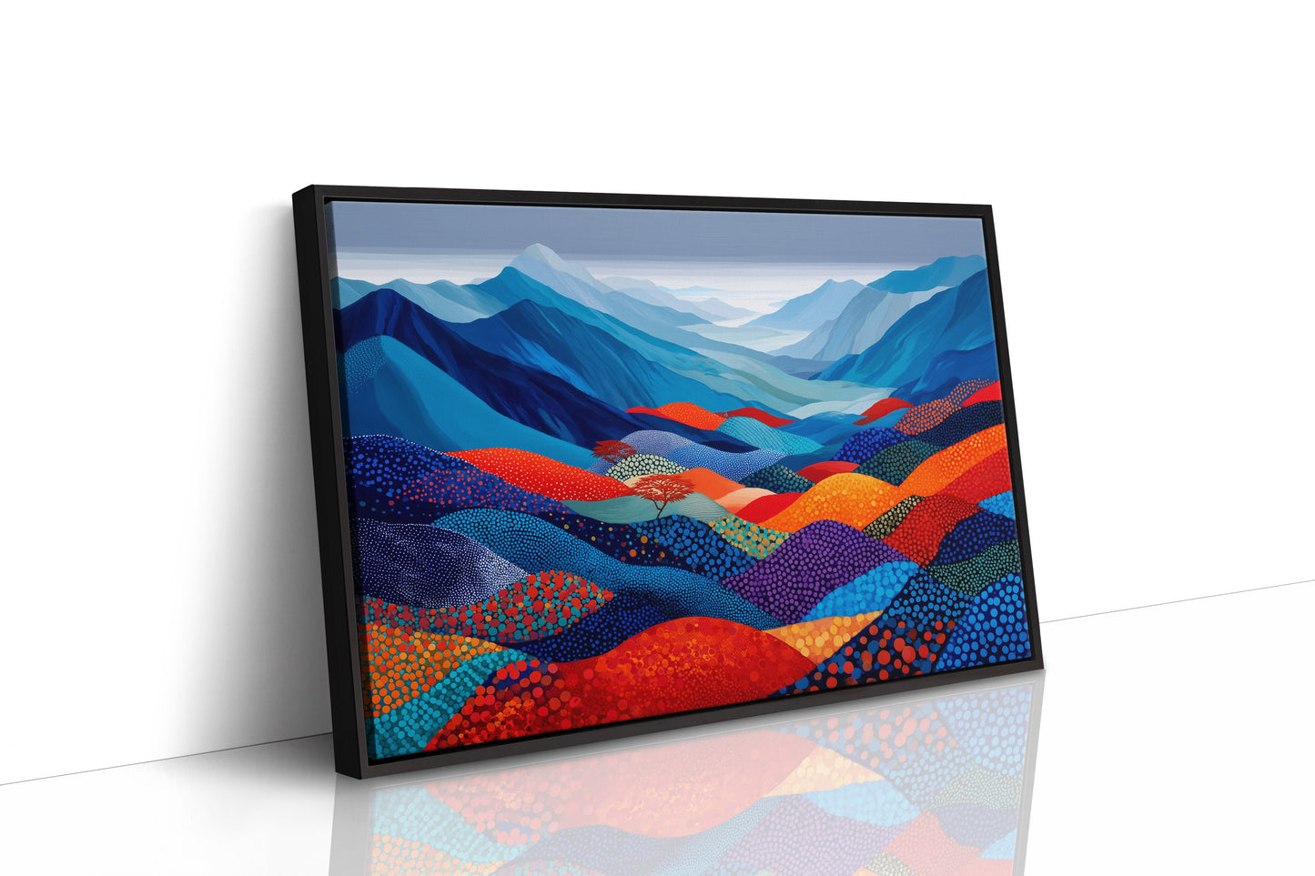 Mountain Dreams In Patchwork Blue