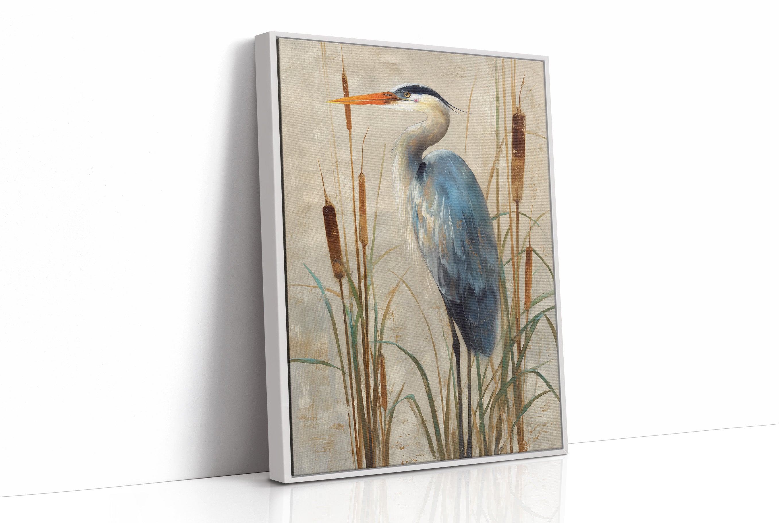 Wetland Guardian Among Cattails