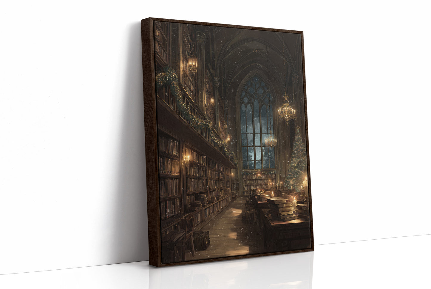 The Library at Christmas Night