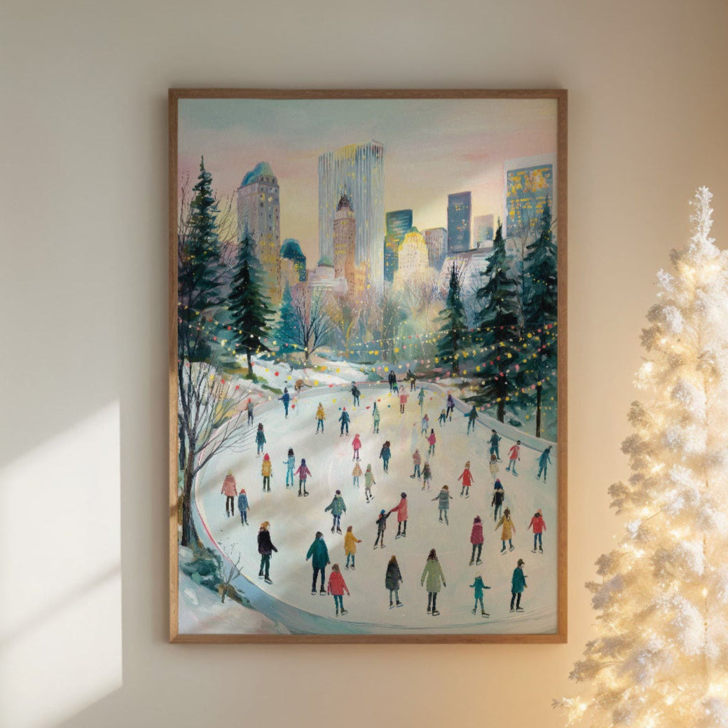 Winter Dancers Beneath City Lights