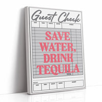 Pink Words On Restaurant Bills