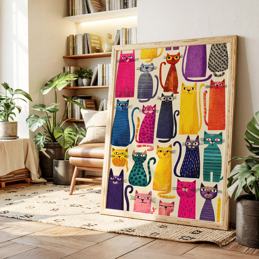 Feline Fiesta in Color