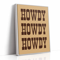 Texan Greetings In Rustic Type