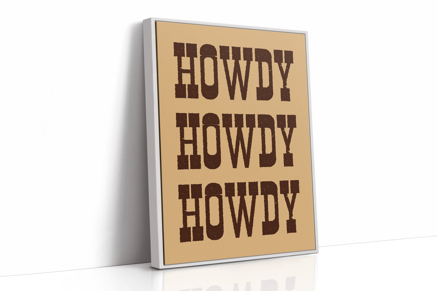 Texan Greetings In Rustic Type