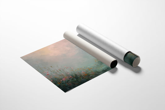 Faithful Companion In Misty Meadow