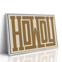 Bold Howdy Western Typography Print