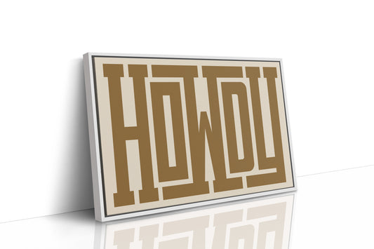 Bold Howdy Western Typography Print
