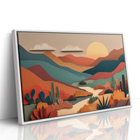 The Desert Folds at Dusk