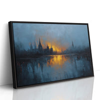 Distant City Burns At Dusk