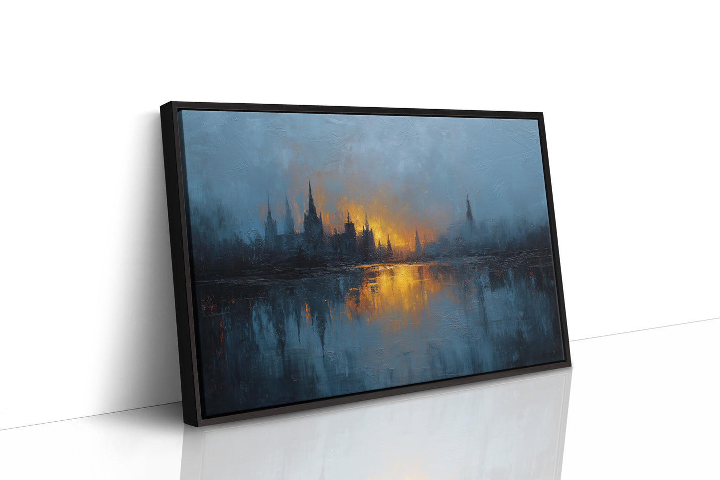 Distant City Burns At Dusk