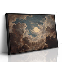 The Moon Breaks Through Clouds