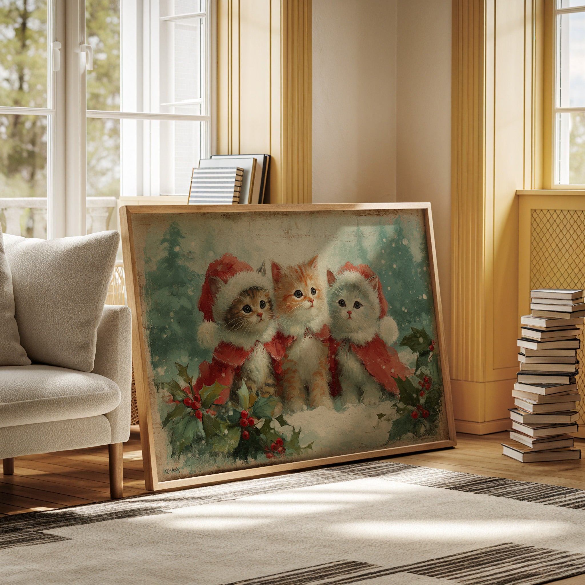 Holiday Kittens Share Winter Magic