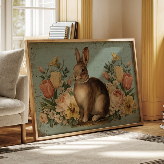 Spring Garden Keeps Rabbit Company