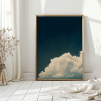 Rising Cloud Beneath Deep Sky
