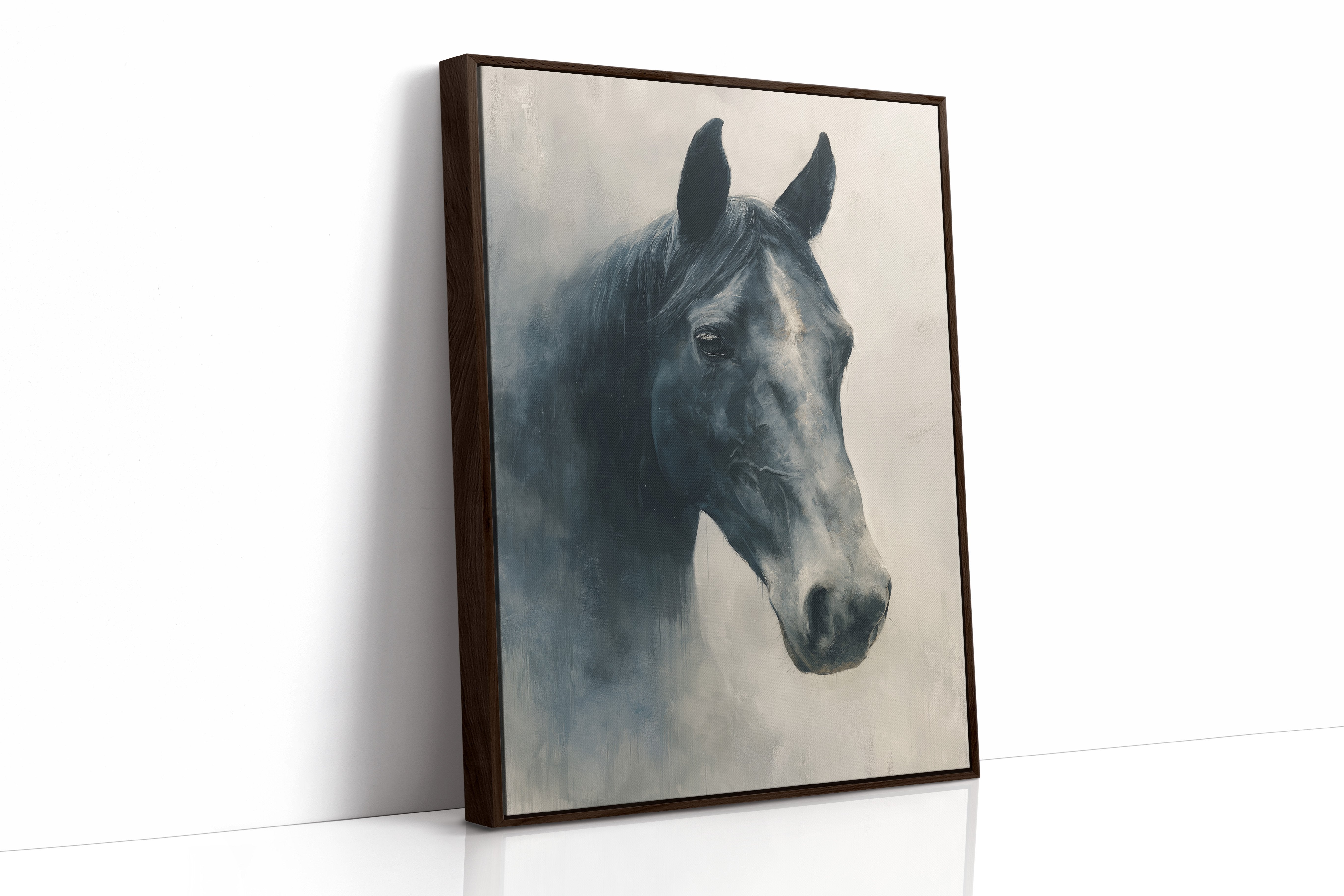 Noble Gaze In Weathered Wood