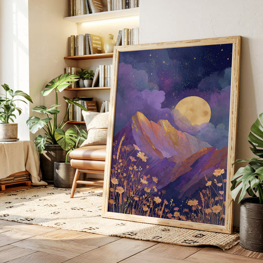 Moonlit Serenade of Wildflowers