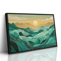 Ocean Mountains Dance At Dawn