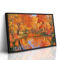 Autumn Bridge, Blazing Reflection