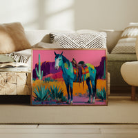 Turquoise Stallion Meets Desert Dawn