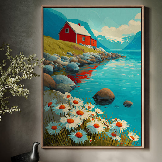Nestled Among Daisies and Stones