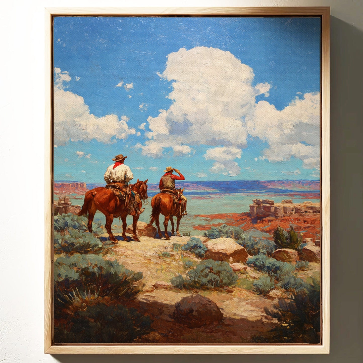 Riders Survey The Canyon's Song