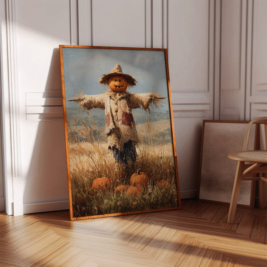 Harvest Guardian Watches Golden Fields