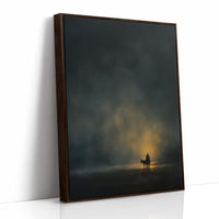 Solitary Journey Through Celestial Mist