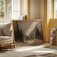 Winter Mist Cradles Mountain Lake