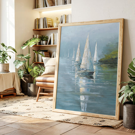 Sails Embrace the Morning Mist