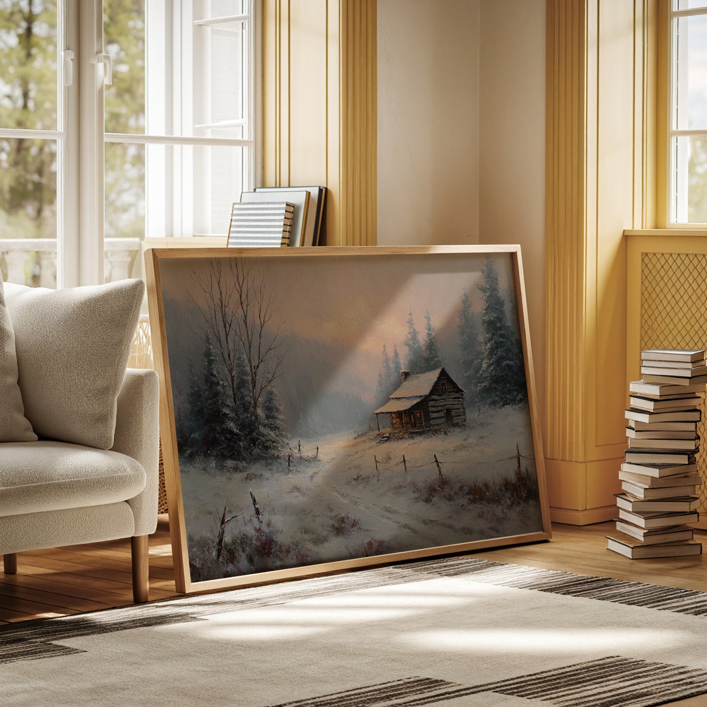 Winter Light Warms Mountain Solitude