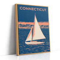 Coastal Sailboat Night Duotone