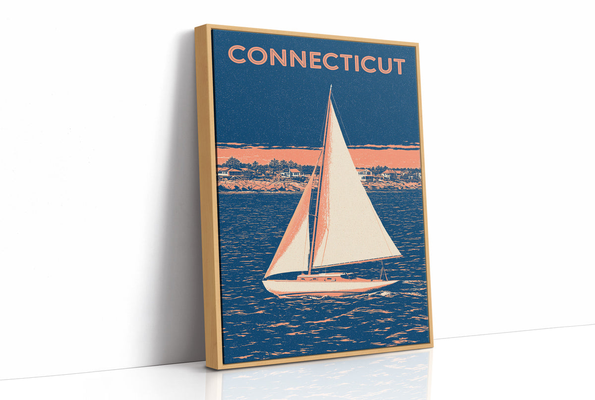 Coastal Sailboat Night Duotone