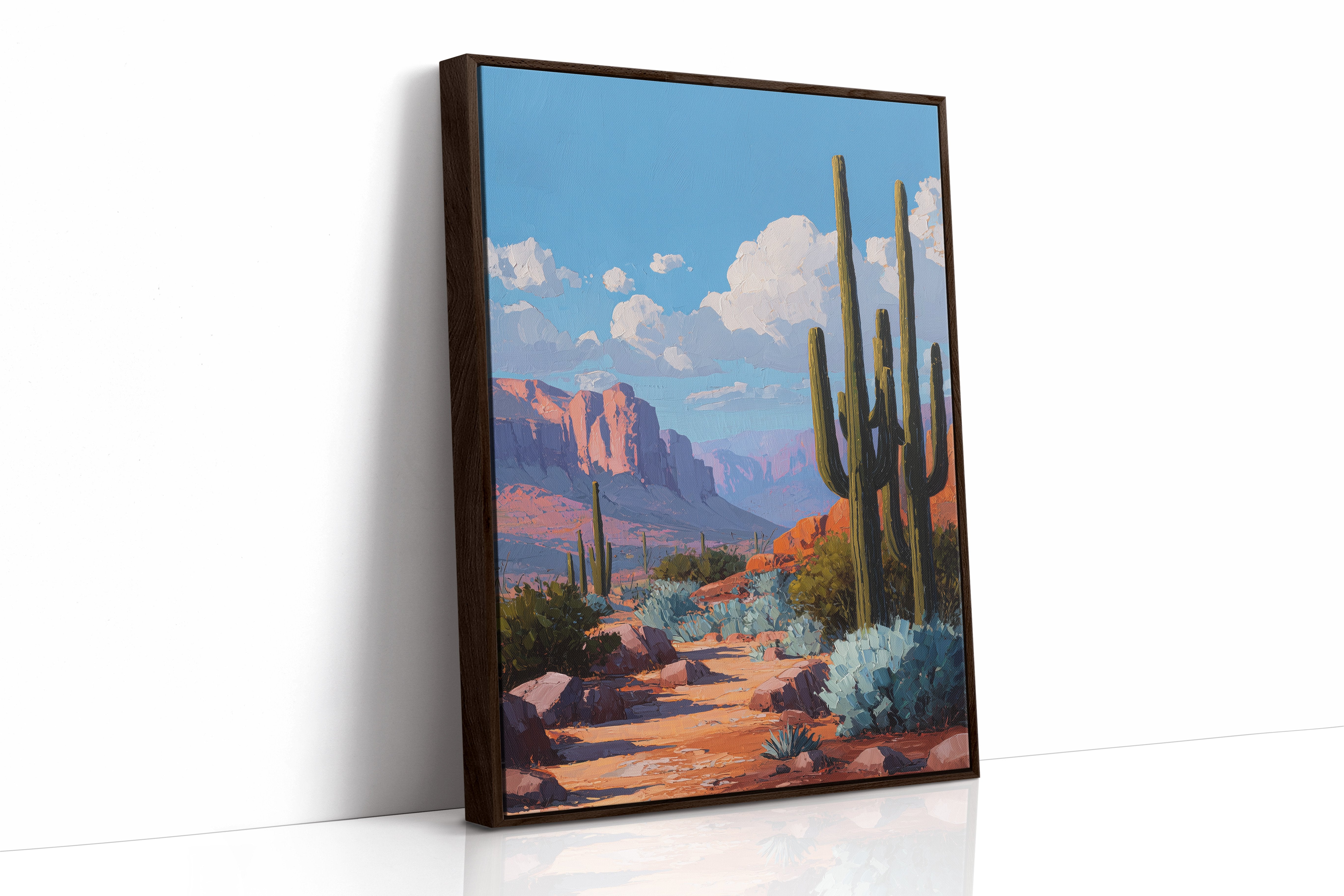 Saguaro Sentinels Under Azure Skies