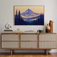 Alpine Gold Bathes Mountain Peaks