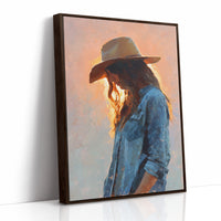 Sunset Glow On Denim Blue
