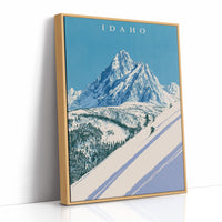 Alpine Skier Peak Descent