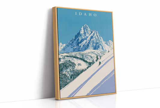 Alpine Skier Peak Descent