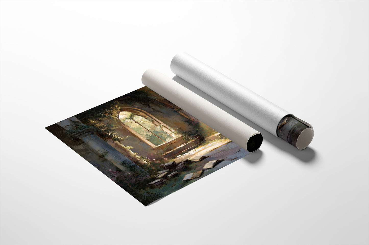 Ancient Pages Bathe In Light