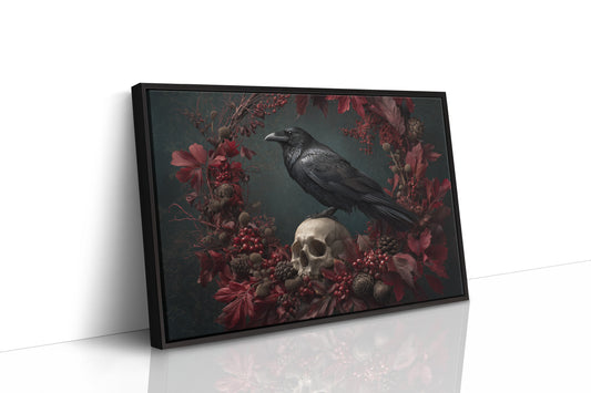 Raven's Crimson Autumn Vigil