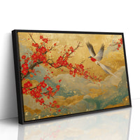 Red Blossoms Chase Morning Light