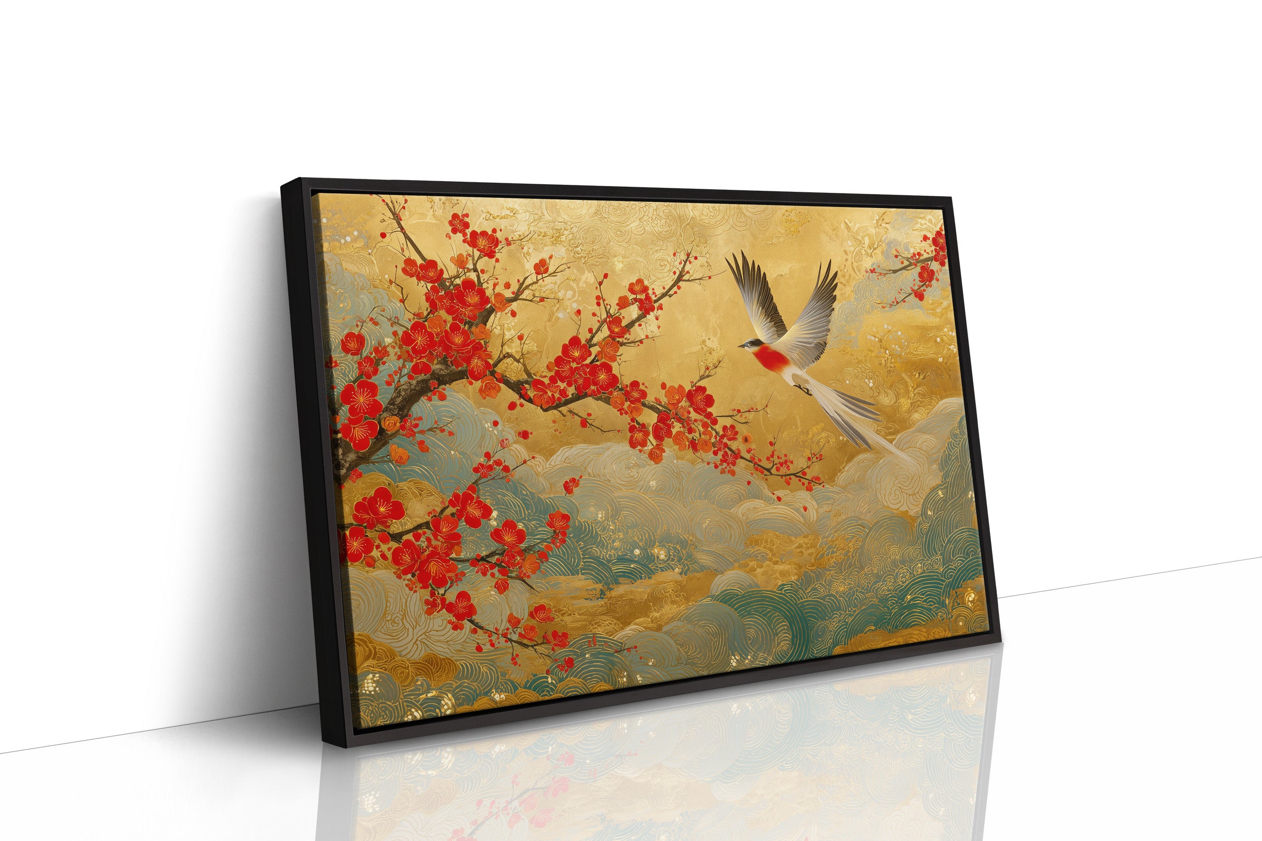 Red Blossoms Chase Morning Light