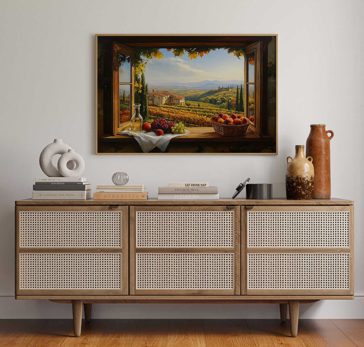 Autumn's Bounty Through Tuscan Windows